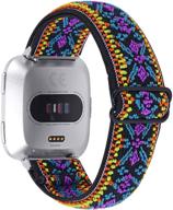 📦 joyozy adjustable elastic bands - the perfect fitbit versa 2/fitbit versa/fitbit versa lite wristband strap replacement for women and men logo