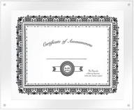 🖼️ issac jacobs 8.5x11 clear acrylic wall-mount frame: perfect for certificates, diplomas, and photos - ideal for home or office décor! логотип