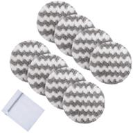 🌿 vivote reusable makeup remover pads - microfiber rounds for eco-friendly makeup removal - washable, soft, facial eye skin wash puffs - 8 pack with laundry bag (gray, 3.15 inch) logo