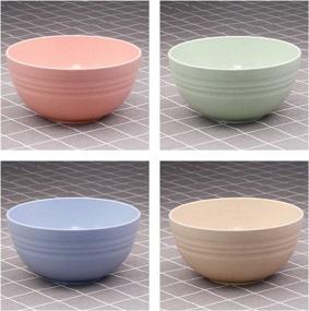 img 1 attached to 🍲 Lightweight Unbreakable Cereal Bowls for Food Service Equipment & Supplies, Dishwasher-Safe