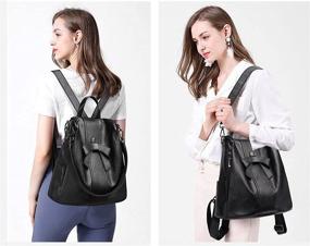 img 1 attached to 👜 AS6066 Women's Anti Theft Shoulder Handbags - Stylish Backpack with Secure Satchels, Handbags & Wallets