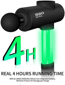 img 2 attached to 💪 SGO Muscle Massage Gun: Powerful Handheld Deep Tissue Massager Electric - Quiet, Portable, Adjustable Percussion Fascial Gun with 8 Attachments and Portable Bag