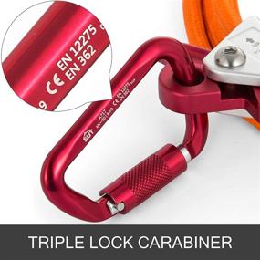 img 1 attached to Happybuy Flipline Carabiner Arborists Climbers Occupational Health & Safety Products for Personal Protective Equipment