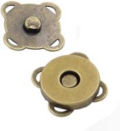 magnetic plum bag clasps: 24 sets of bronze snap buttons for purses, handbags, and crafts (18mm) logo