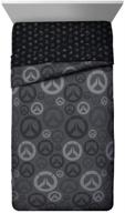 🎮 official overwatch heroes full comforter - super soft kids bedding with fade-resistant polyester microfiber fill logo