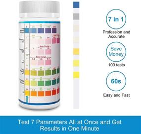img 2 attached to FUNSWTM 7 in 1 Aquarium Test Strips: Accurate Water Testing for pH, Nitrite, Nitrate, Chlorine, GH & KH Levels