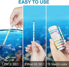 img 1 attached to FUNSWTM 7 in 1 Aquarium Test Strips: Accurate Water Testing for pH, Nitrite, Nitrate, Chlorine, GH & KH Levels