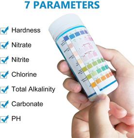 img 3 attached to FUNSWTM 7 in 1 Aquarium Test Strips: Accurate Water Testing for pH, Nitrite, Nitrate, Chlorine, GH & KH Levels