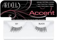 ardell lash accents pair style 301, black (8-pack): enhance your eyes with stunning black lashes! logo