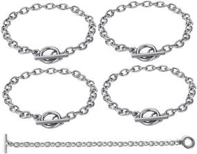 img 4 attached to Bracelet Stainless Toggle Jewelry: A Playful and Stylish Choice - DROLE