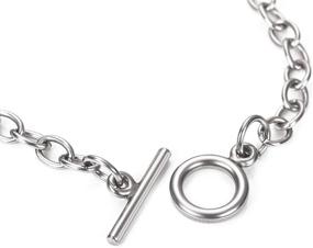 img 2 attached to Bracelet Stainless Toggle Jewelry: A Playful and Stylish Choice - DROLE