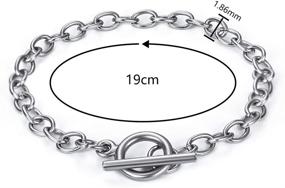 img 1 attached to Bracelet Stainless Toggle Jewelry: A Playful and Stylish Choice - DROLE