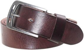 img 3 attached to Premium PAZARO Black Grain Leather Men's Belt Accessories - A Classy Essential for Style