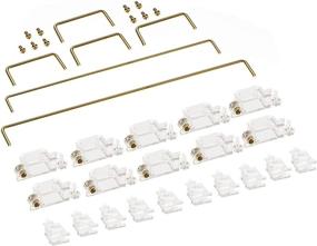 img 1 attached to 🔧 DUROCK V1 Transparent Gold Plated PCB Screw-in Stabilizers: Improve Your Mechanical Keyboard Experience with Keycap Stabilizers - V1 Clear 60/87 Keyboard Kit