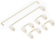 🔧 durock v1 transparent gold plated pcb screw-in stabilizers: improve your mechanical keyboard experience with keycap stabilizers - v1 clear 60/87 keyboard kit logo