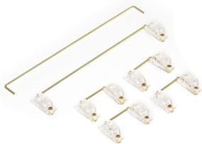 img 4 attached to 🔧 DUROCK V1 Transparent Gold Plated PCB Screw-in Stabilizers: Improve Your Mechanical Keyboard Experience with Keycap Stabilizers - V1 Clear 60/87 Keyboard Kit