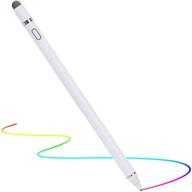 ooclcurful stylus pen: rechargeable active digital smart 🌈 pencil with 1.5mm fine tips for ipad and tablets (white) logo
