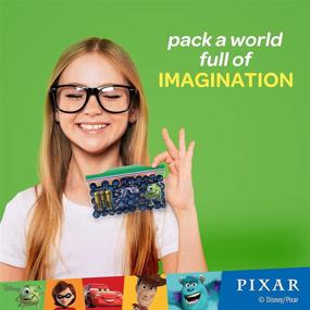 img 2 attached to 🌽 66 Count Pixar Designs Ziploc Snack and Sandwich Bags with Grip 'n Seal Technology for Easier Open, Close, and On-the-Go Freshness