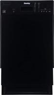 danby ddw1804eb: efficient built-in dishwasher with 8 place settings, 6 wash cycles, and energy star rating - black logo