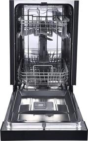 img 1 attached to Danby DDW1804EB: Efficient Built-In Dishwasher with 8 Place Settings, 6 Wash Cycles, and Energy Star Rating - Black