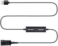 🔌 enhanced connectivity: headset qd to usb adapter cable with volume adjuster, mute function for speaker and microphone - compatible with plantronics & voicejoy headsets logo