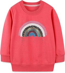 img 4 attached to Toddler Sweatshirt Crewneck Christmas Clothing Outdoor Recreation