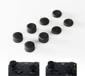 img 2 attached to 🎮 Enhanced GameSir Xbox One Controller Thumb Grips, Improved Analog Stick Grips Covers Skins for Xbox One/Slim Controller, Top Caps for Ultimate Gaming Comfort - Black (8 Pack)