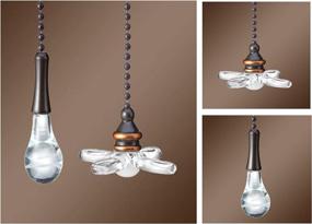 img 2 attached to 💡 TWDRTDD ORB Ceiling Fan Pull Chain Set - Enhance Your Fan with Copper Beaded Ball Pendant!