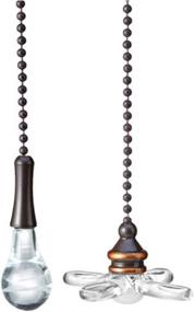 img 4 attached to 💡 TWDRTDD ORB Ceiling Fan Pull Chain Set - Enhance Your Fan with Copper Beaded Ball Pendant!