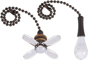 img 3 attached to 💡 TWDRTDD ORB Ceiling Fan Pull Chain Set - Enhance Your Fan with Copper Beaded Ball Pendant!