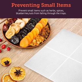 img 3 attached to 🍎 COSORI Food Dehydrator Machine Mesh Screens: BPA-Free Plastic Dryer Sheets for Fruit, Meat Beef Jerky, Herb, Vegetable - 2Pack