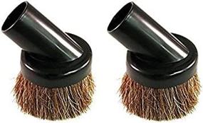 img 3 attached to 🖌️ Set of 2 Premium Universal Replacement Dusting Brushes with Black 1 1/4" Natural Bristles