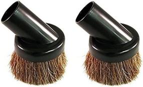 img 1 attached to 🖌️ Set of 2 Premium Universal Replacement Dusting Brushes with Black 1 1/4" Natural Bristles