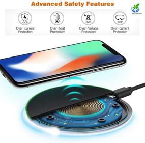 img 2 attached to KELBRIA Universal 15W Max Fast Wireless Charger: Sleek & User-Friendly QI Compatible Charger for iPhone, iWatch, Air Pods, Samsung Products