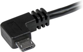 img 3 attached to 🔌 Кабель StarTech.com 2 м 6 фт с прямым углом Micro USB - кабель USB А - Micro B - М/М - 6 фт с прямыми углами - USB2AUB2RA2M, черный.