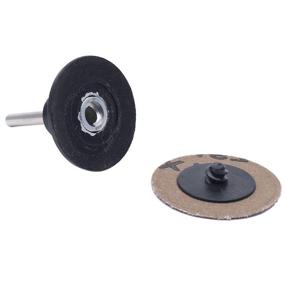 img 1 attached to 📂 VÉZAAR 50PCS Roll Lock Sanding Discs - 3 inch, Quick Change Assortment with 1/4 Dia Arbor - 24 36 60 80 120 Grits - Die Grinder Accessories