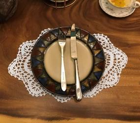 img 3 attached to 🥟 Elegantly Crafted Janef Handmade Crochet Doilies Placemats: Enhance Your Table with Timeless Beauty