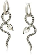 sterling silver snake earrings: elegant and trendy jewelry for women - ideal gifts for valentine's, birthdays, anniversaries, and mother's day logo