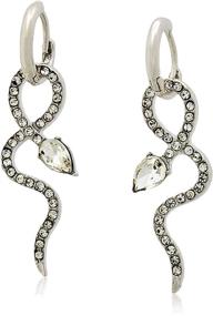 img 4 attached to Sterling Silver Snake Earrings: Elegant and Trendy Jewelry for Women - Ideal Gifts for Valentine's, Birthdays, Anniversaries, and Mother's Day