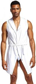 img 1 attached to 🧥 Sleeveless Summer Hooded Bathrobe by Mendove