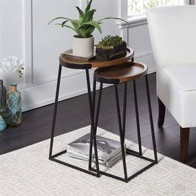 img 3 attached to Стол Silverwood CPFT1539 Nesting Table Black