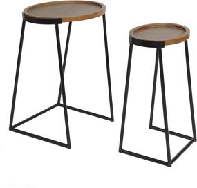 img 4 attached to Стол Silverwood CPFT1539 Nesting Table Black