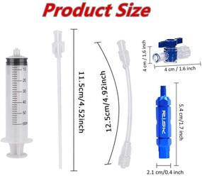 img 3 attached to Miotorio Bike Tubeless Sealant Injector Syringe with Valve Core Removal Tool for Stans No Tubes Sealant and Other Brands - Cycling Syringe Kit for Presta and Schrader Valve