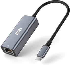 img 4 attached to 🔌 Адаптер ICZI USB-C к Ethernet, Алюминиевый Thunderbolt 3 к Гигабитной сети RJ45 для Apple MacBook Pro, iPad Pro 2019, Galaxy S9 и других устройств - серый.