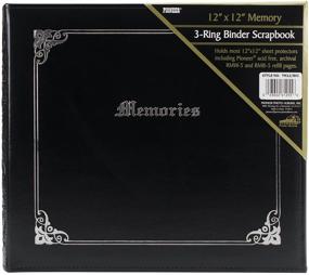img 1 attached to Pioneer Photo Albums 3-Ring Italian Memory Binder - 12x12 Inch, Black