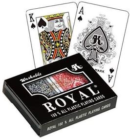 img 2 attached to 🃏 Large Numbered Plastic Bridge Size Cards - Royal - Double Deck