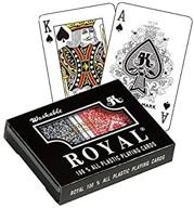 🃏 large numbered plastic bridge size cards - royal - double deck логотип