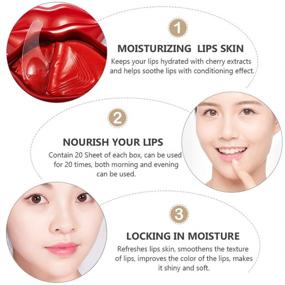 img 1 attached to 20-Piece Rose Infused Sleeping Lip Mask Set for Dry Lips - Soothing, Repairing Chapped Lips, Anti-Aging & Moisturizing Treatment, Reduces Lip Lines - Effective Lip Care Sheets