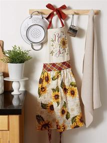 img 2 attached to 👗 DII 100% Cotton Skirted Apron - Protect Your Clothing in Style while Entertaining, Cooking, or Cleaning. One Size Fits Most - Rise and Shine