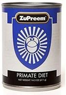 🐵 zupreem primate diet food cans: 12 pack of 14.5 oz cans for optimal primate nutrition logo